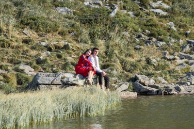 In embroidered shirts, Carpathians. Image #2