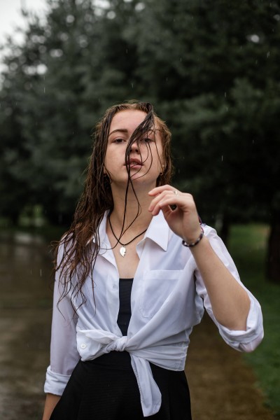 In the rain, Diana