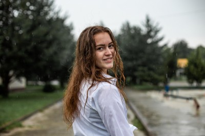 In the rain, Diana. Image #7